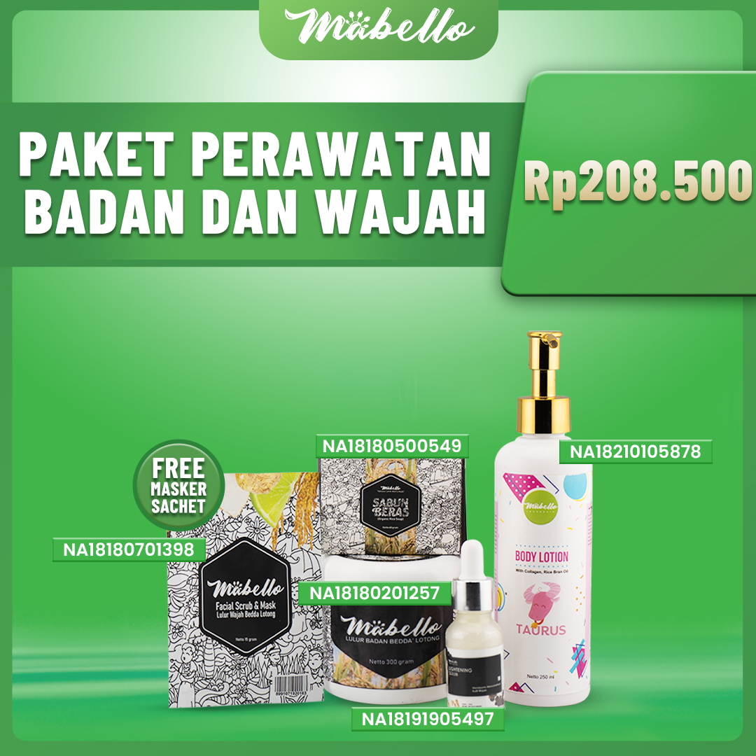 Mabello Paket Perawatan Wajah & Badan