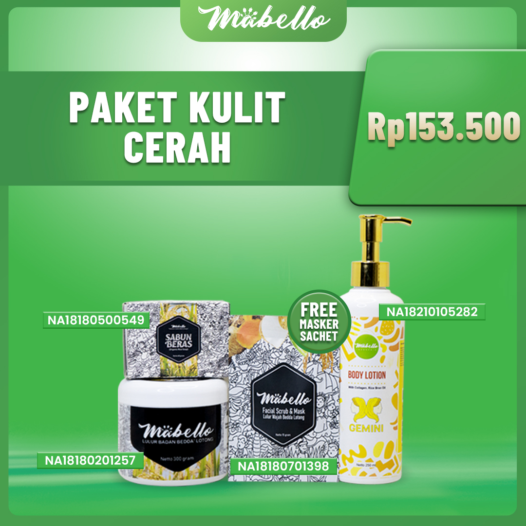 Mabello Paket Kulit Cerah