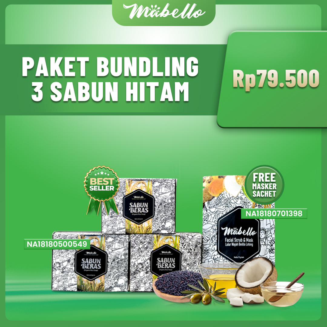 Mabello Bundling 3 Sabun Beras
