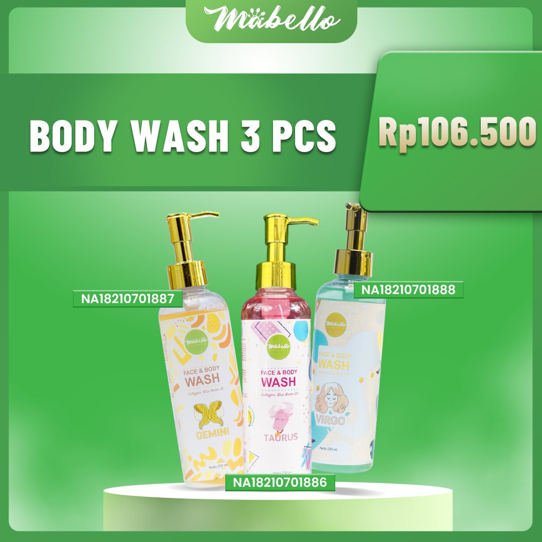 Mabello 3PCS Collagen BODY WASH 250ml