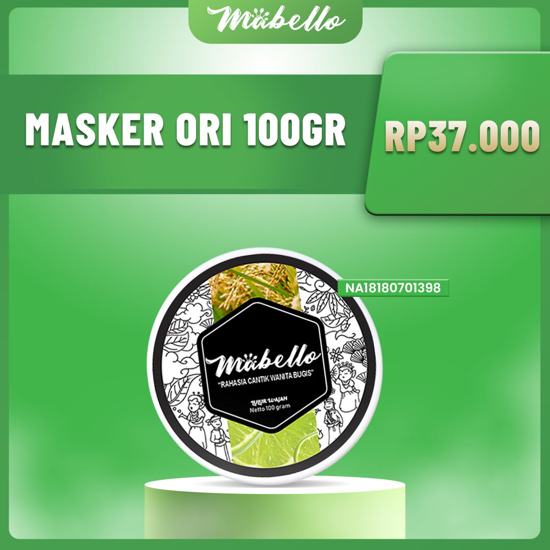 Mabello Masker Hitam Original 100gr