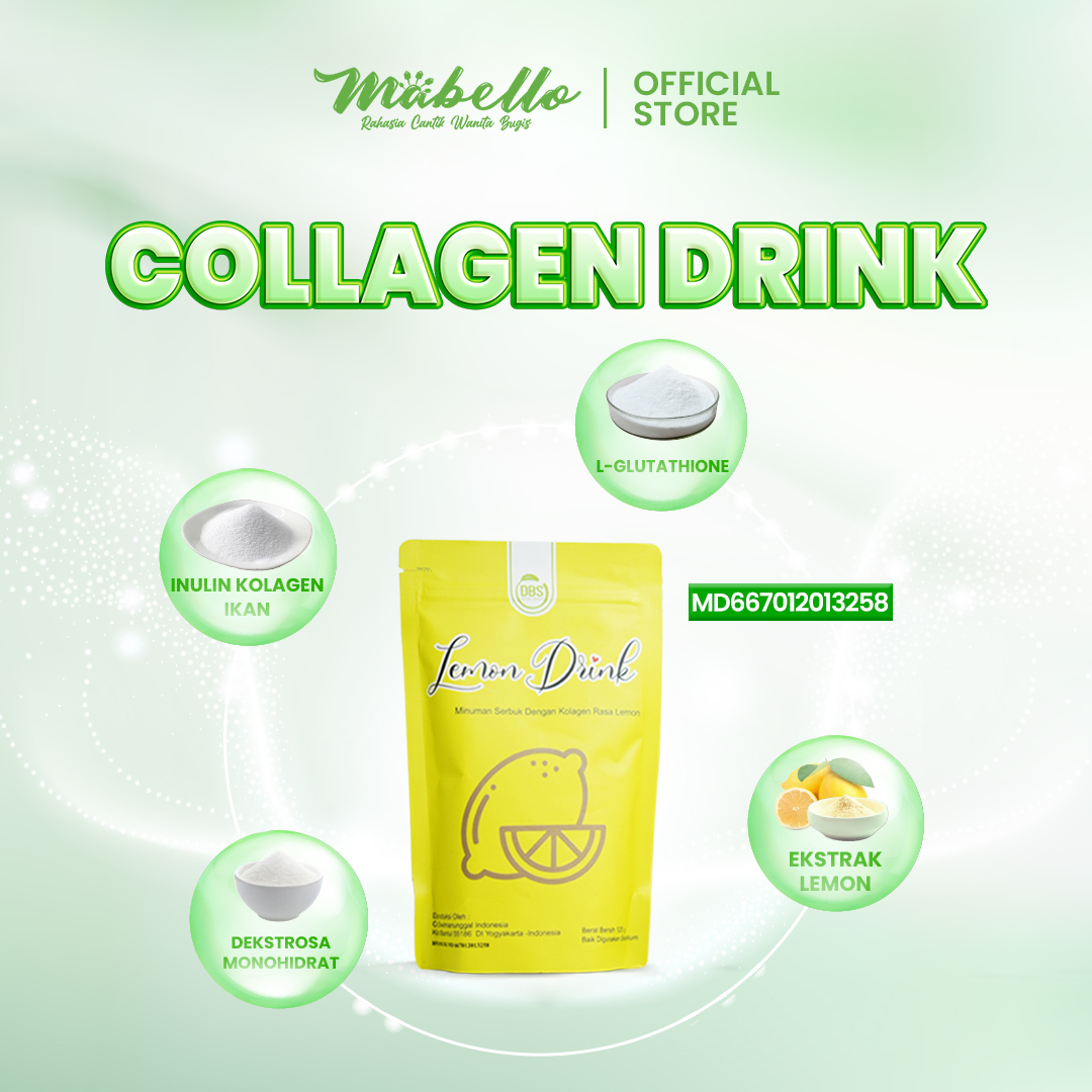Mabello Minuman Serbuk Lemon Glutathione Drink